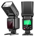 NEEWER 750II TTL Blitz Speedlite mit LCD Bildschirm, Kompatibel mit Nikon D4 D5 D60 D90 D100 D200 D300S D300 D500 D610 D700 D750 D800 D810 D850 D3400 D3500 D5200 D5300 D7000 D7100 D7200 D7500
