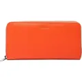 Esquire Leder Geldbörse Viktoria Zip Around Wallet Flame Orange - Orange