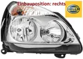 HELLA 1DB008461-861 Hauptscheinwerfer rechts Scheinwerfer für Renault