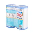Intex 29002 29002 Poolpumpe Ersatzfilterkartusche, Filterpumpe, kristallklar, Poolwasserfilter, Umwälzung, Filterkartusche im Doppelpack