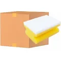 Sito Küchenschwamm, Melamin, mit Griff 552270/40532 , 1 Karton = 10 Packungen á 10 Schwämme, Farbe: gelb/weiß