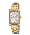 Casio Damenarmbanduhr Gold Rechteckig LTP-1234PG-7A