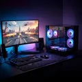 Chronicle Gaming PC Triorama Intel E5 2678v3, 12 Core 32 GB RAM 500 GB SSD Nvidia GeForce RTX 3050 Luftkühlung W11 Black Neu - Schwarz