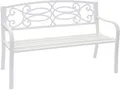 HW Gartenbank HWC-F44 Parkbank Stahlbank Sitzbank Relaxbank 2 Sitzer Bank