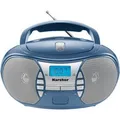 RR 5025-C, Radio blau/silber, Tragbarer CD-Player mi UKW-Radio