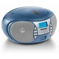 Karcher RR 5025-C tragbares CD Radio (CD-Player, UKW Radio, Batterie/Netzbetrieb, AUX-In) blau