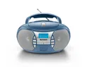 Karcher RR 5025-C tragbarer CD Player - UKW Radio - AUX-In - Blau / Silber