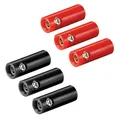 3x Bananenbuchse Set Rot+Schwarz 4mm Kupplung Stecker Banana Lautsprecherkabel