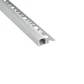 tktrading24 T77 LED Alu Premium Fliesenprofil 10mm silber - 2m milky