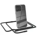 Handykette für Apple iPhone 13 Pro Umhängehülle Band verstellbar Cover Schwarz