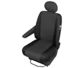 FIAT Ducato Einzelsitzbezug Sitzbezug Sitzschoner Set robuste Stoff in schwarz