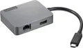 Lenovo USB-C Travel Gen2 - USB 2.0 Type-C - 10,100,1000 Mbit/s - IEEE 802.1ad - IEEE 802.3 - HDMI - RJ-45 - USB 3.2 Gen 1 (3.1 Gen 1) Type-A - VGA - 3 A - USB