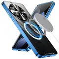 Für OnePlus 13 Magnetische Magsafe Frosted Metall Design Schutz Hülle Cover Blau