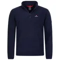 Höhenhorn Fleecepullover Skyja Herren Fleece Pullover für Männer Sweatshirt 1/4 Zip Microfleece blau 3XL