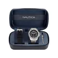 Herrenuhr + Uhrarmband NAUTICA KOH MAY BAY NAPKMF205 Edelstahl Schwarz