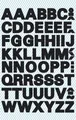Avery Zweckform Aufkleber 3780 Buchstaben-Etiketten - A-Z 95 mm schwarz selbstklebend wetterfest