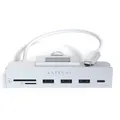 SATECHI USB-C Hub, iMac USB Adapter, USB-C, USB-A 3.0 Datenport, Micro/SD-Kartenleser, USB-C Klemmen-Hub für Apple Studio Display & 24-Zoll iMac, passt Nicht zu 2020 iMac & früheren Modellen (Silber)