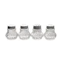 APS Salz- & Pfefferstreuer-Set Mini transparent/silber 4-tlg., 4 St.