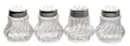 APS Ministreuer, 4er-Set, Glas/Edelstahl