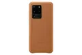 Samsung Leather Smartphone Cover EF-VG988 für Galaxy S20 Ultra Handy-Hülle, echtes Leder, Schutz Case, stoßfest, premium, braun