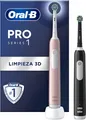 ORAL-B PRO SERIES 1 ELEKTRISCHE ZAHNBÜRSTE, 2 STÜCK, ROSA UND SCHWARZ