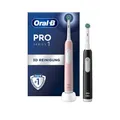 Oral-B Pro Series 1 Elektrische Zahnbürsten 60 Minuten Akkulaufzeit Schwarz Pink