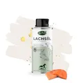 LaPura Lachsöl für Hunde, Katzen & Pferde - 100% Natur, mit Omega-3 & Omega-6 für Haut- & Fellpflege, Immunsystem, Beweglichkeit, Barf Öl ohne Zusätze, Premium Fischöl 250 ml