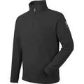WÜRTH MODYF Fleecetroyer Luca – Atmungsaktiver Fleece Pullover mit Stehkragen und Viertel-Reißverschluss – perfekt für Handwerk, Werkstatt, Arbeiten im Freien schwarz – Größe XL