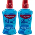 Colgate Mundspülung Ice Fresh 2 x 500ml 0% Alkohol frischer Atem Mundwasser