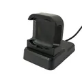 SYSTEM-S USB 2.0 Kabel 120 cm Ladestation für Fitbit Versa 2 Smartwatch in Schwarz