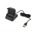 USB 2.0 Kabel 120 cm Ladestation für Fitbit Versa 2 Smartwatch in Schwarz