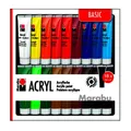 Marabu Acrylfarben 18er-Sortierung BASIC, 18 x 36 ml Tuben