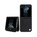 BMW Leder Hot Stamp - Samsung Galaxy Z Flip 5 Hülle (Schwarz)