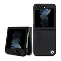 Hülle für Samsung Galaxy Z Flip5 BMW Leder Schwarz