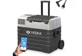 VESKA Elektrische Kühlbox Kompressor Gefriertruhe mobiler Kühlschrank, Kühltruhe, Gefrierbox, 12V/24V, 230V, für Auto, Lkw, Boot, Wohnwagen, Camping