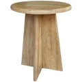 Beistelltisch Caissa rund Mangoholz H 45cm × Ø 37cm - Skandi Design