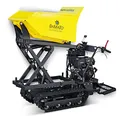 BAMATO Mini Raupendumper | MTR-550PROL mit Kipphydraulik und Liftfunktion | Zuladung: bis 500 kg | 6 kW Leistung | 110mm Bodenfreiheit | Raupendumper Dumper mit Lift Minidumper