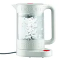 Bodum 11659-913EURO Bistro Elektrischer kocher, doppelwandig mit Temperaturregelung Kunststoff 19.5 x 23 x 26.5 cm, weiß
