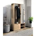 Flurwand ATHERIA – Artisan-Eiche - Braun