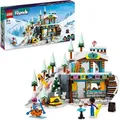 LEGO 41756 Friends Skipiste und Café Winter-Set mit Liann-, Aron- und Zac-Minipuppen und Fuchs-Tierfigur, Spielzeug für Mädchen, Jungen und Kind... - Bunt