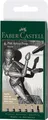 Faber-Castell Art & Graphic Pitt Artist Pen India Ink Pen, Black, Wallet Of 6, F