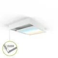 LED Panel Aufbaurahmen Click 30x30cm weiß Aufputz Montagerahmen
