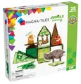 Magna-Tiles Jungle Animals 25-teiliges Set - magnetischen 3D-Bausteinen in klaren Farben, fördert spielerisches Lernen
