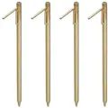Relaxdays XXL Bodenanker 50cm 4er Set Gold