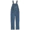 Carhartt Latzhose LOOSE FIT DENIM BIB OVERALL (1-tlg) mit Hammerschlaufe & Zollstocktasche blau W40/L30