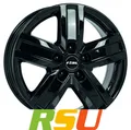 Rial Transporter diamant-schwarz 6x15" ET68 LK5 118 ML 71.1 Alufelgen 15 Zoll