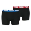 PUMA Herren Boxer Boxershorts Shorts Unterhosen Comfort Stretch 10er Pack, Wäschegröße:M, Artikel:-008 Black/Blue/red