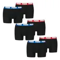 PUMA Herren Boxer Boxershorts Shorts Unterhosen Comfort Stretch 6er Pack, Wäschegröße:M, Artikel:-008 Black/Blue/red