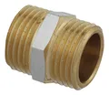 Kirchhoff Messing-Doppelnippel, Chrom, 1/2" AG