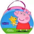 5704976090212 Puzzle 40 elementów w walizce, Peppa z Teddym Barbo Toys